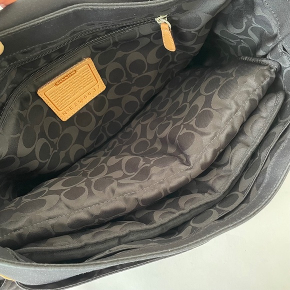 Coach Vintage Transatlantic Messenger Laptop Diaper Bag Unisex Black - Picture 8 of 16